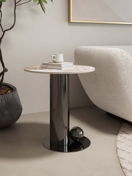 Laurel End Table in Black - Ornate Home