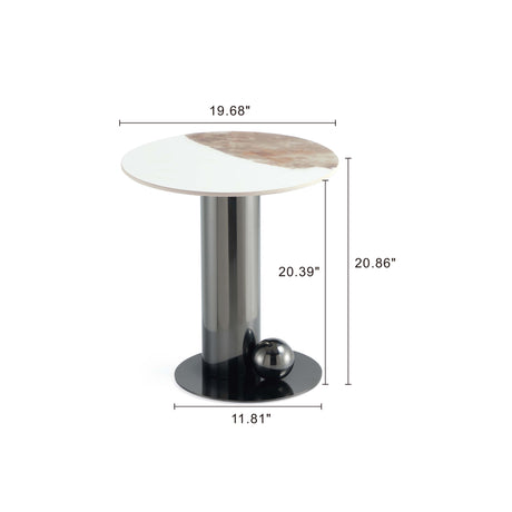 Laurel End Table in Black - Ornate Home