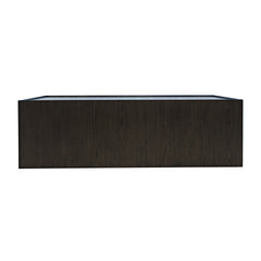 Laurel Espresso Creek Castered Block Cocktail Table - Ornate Home