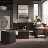 Laurel Espresso Creek Castered Block Cocktail Table - Ornate Home