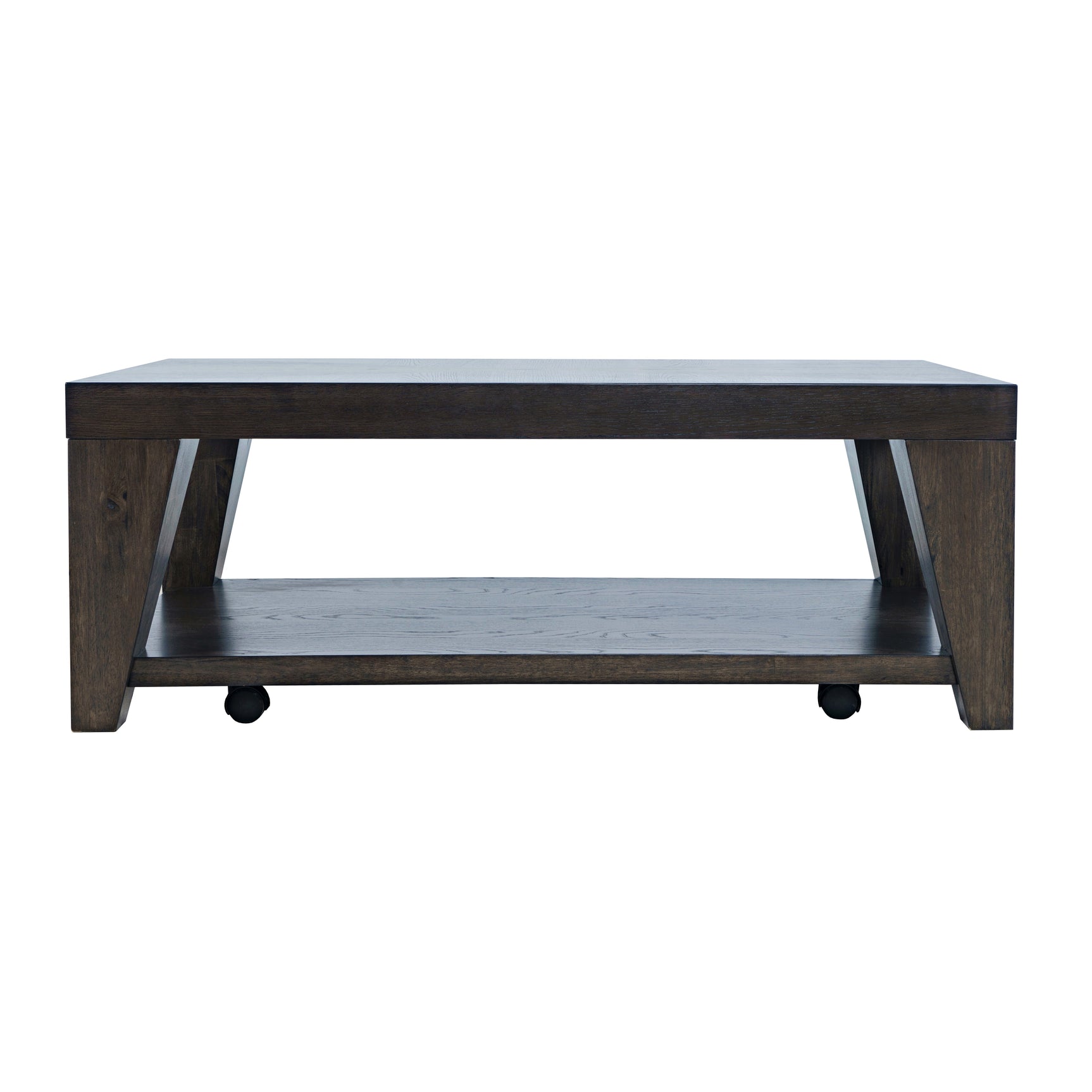 Laurel Espresso Creek Castered Leg Cocktail Table - Ornate Home