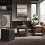Laurel Espresso Creek Castered Leg Cocktail Table - Ornate Home