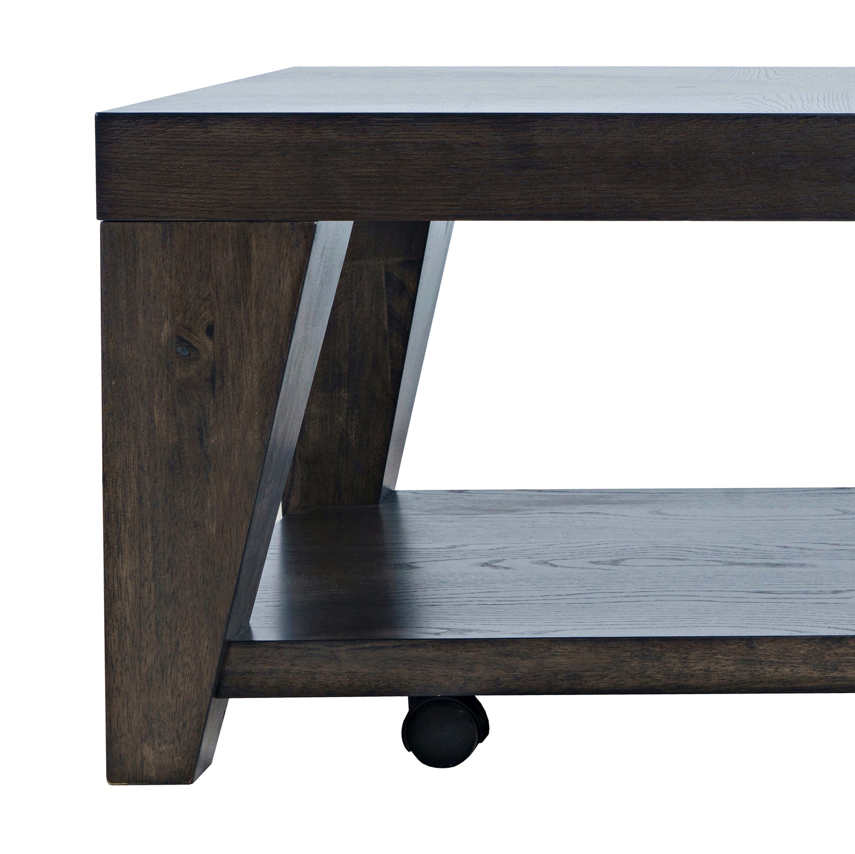 Laurel Espresso Creek Castered Leg Cocktail Table - Ornate Home