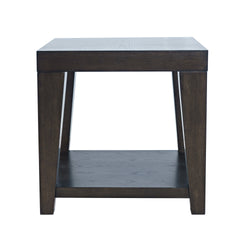 Laurel Espresso Creek Castered Leg End Table - Ornate Home