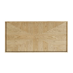 Laurel Natural Creek Castered Block Cocktail Table - Ornate Home