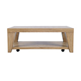 Laurel Natural Creek Castered Leg Cocktail Table - Ornate Home