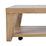 Laurel Natural Creek Castered Leg Cocktail Table - Ornate Home