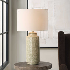 Laurel Sage Ceramic Table Lamp - Ornate Home