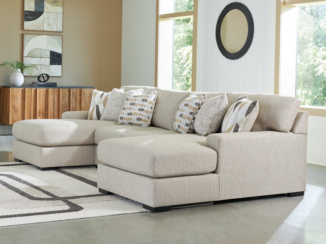 Laurelgrove Pebble 3-Piece Double Chaise Sectional (Online Special Price) - Ornate Home