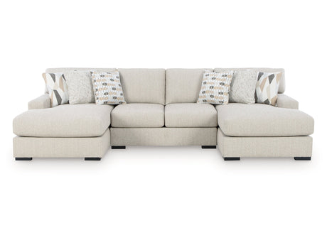 Laurelgrove Pebble 3-Piece Double Chaise Sectional - Ornate Home