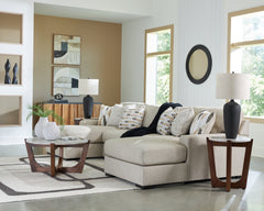 Laurelgrove Pebble 3-Piece Double Chaise Sectional - Ornate Home