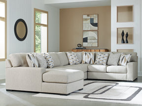 Laurelgrove Pebble 5-Piece Sectional with Left Chaise (Online Special Price) - Ornate Home