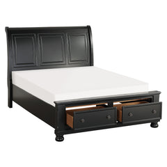 Laurelin Antique Dark Bronze/Black 4-piece Queen Bedroom Set - Ornate Home