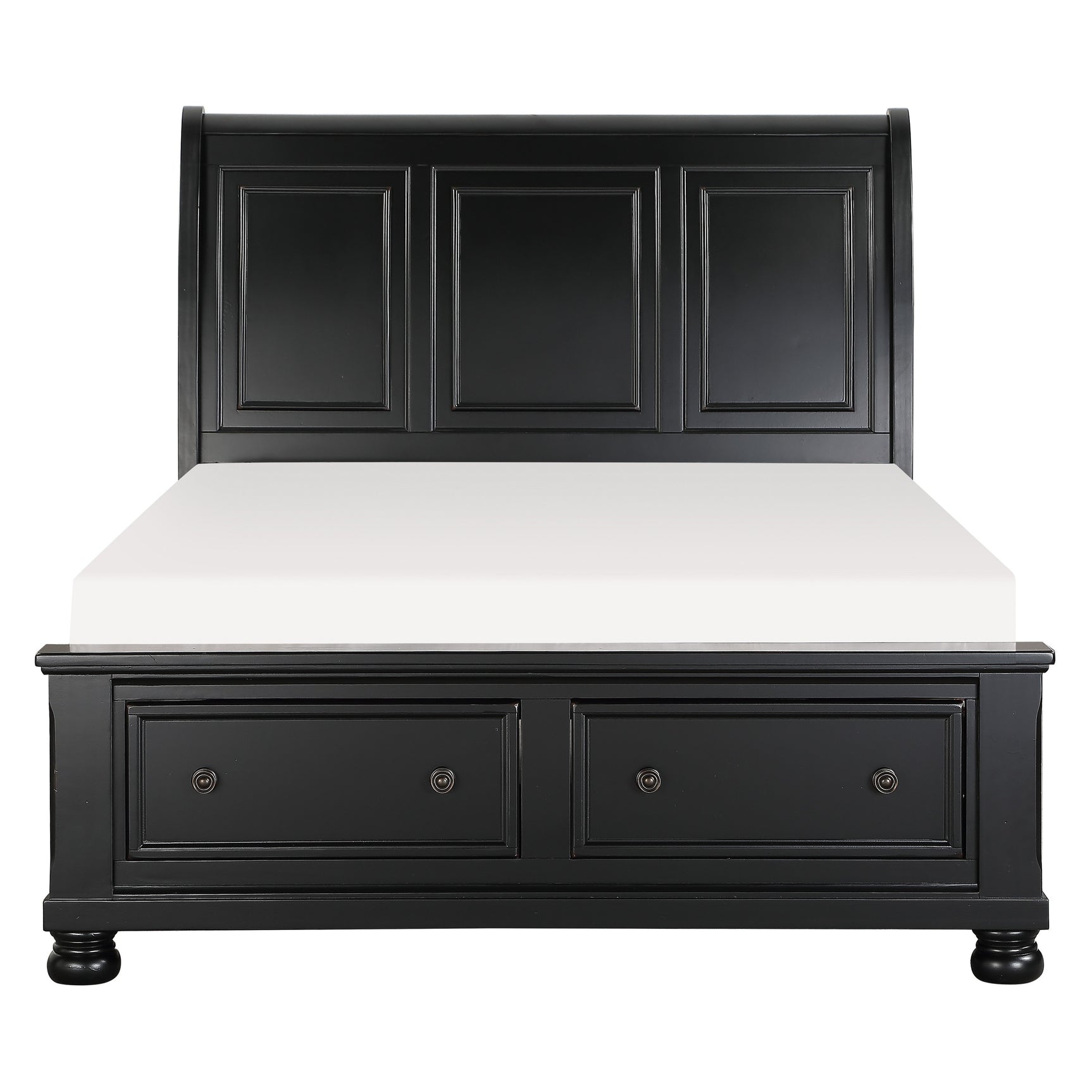 Laurelin Black 5-Piece Queen Bedroom Set - Ornate Home