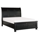 Laurelin Black 5-Piece Queen Bedroom Set - Ornate Home
