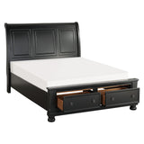 Laurelin Black 5-Piece Queen Bedroom Set - Ornate Home
