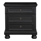 Laurelin Black 5-Piece Queen Bedroom Set - Ornate Home