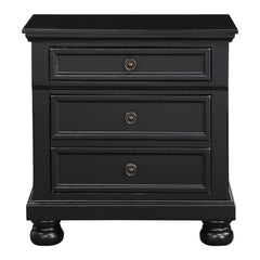 Laurelin Black 5-Piece Queen Bedroom Set - Ornate Home