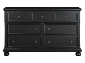 Laurelin Black Dresser w/ Hidden Jewelry Tray - Ornate Home