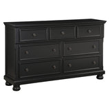 Laurelin Black Dresser w/ Hidden Jewelry Tray - Ornate Home
