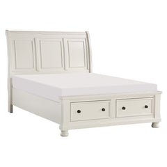 Laurelin White 5-Piece Queen Bedroom Set - Ornate Home