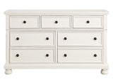 Laurelin White Dresser w/ Hidden Jewelry Tray - Ornate Home
