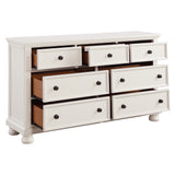 Laurelin White Dresser w/ Hidden Jewelry Tray - Ornate Home
