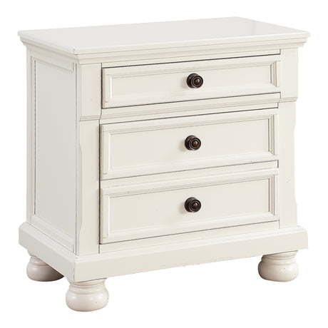 Laurelin White Nightstand - Ornate Home