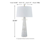 Laurellen White 2-Piece Lamp Set (Online Special Price) - Ornate Home