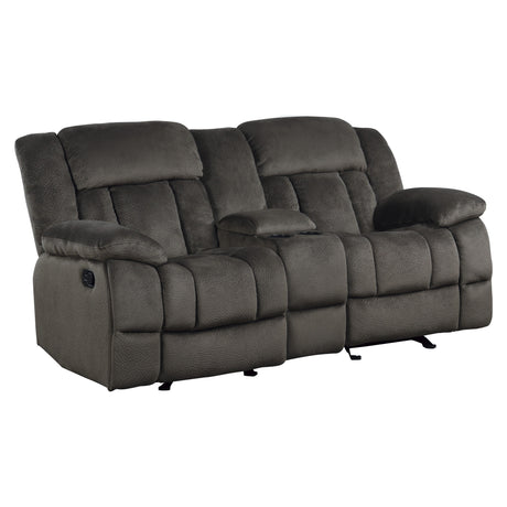 Laurelton Brown Double Glider Reclining Loveseat - Ornate Home