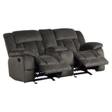 Laurelton Brown Double Glider Reclining Loveseat - Ornate Home