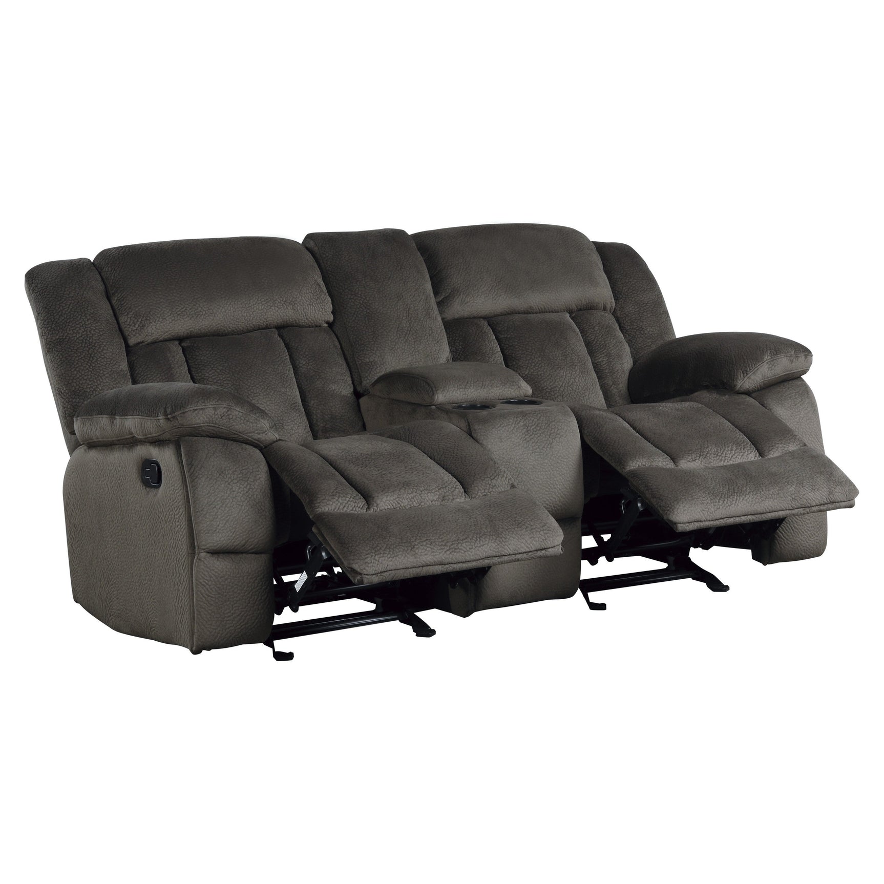 Laurelton Brown Double Glider Reclining Loveseat - Ornate Home