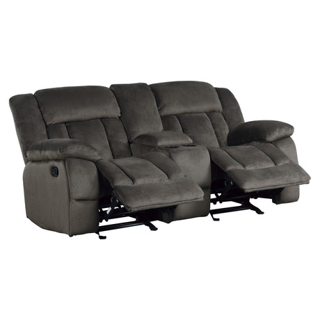 Laurelton Brown Double Glider Reclining Loveseat - Ornate Home