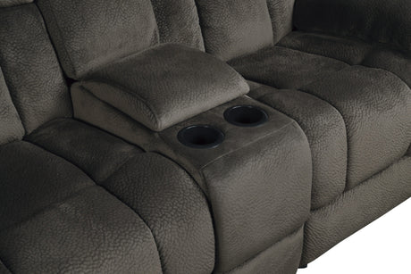 Laurelton Brown Double Glider Reclining Loveseat - Ornate Home