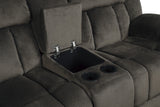 Laurelton Brown Double Glider Reclining Loveseat - Ornate Home