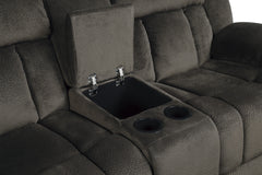 Laurelton Brown Double Glider Reclining Loveseat - Ornate Home