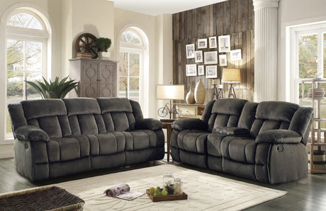 Laurelton Brown Double Glider Reclining Loveseat - Ornate Home