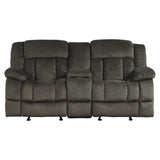 Laurelton Brown Double Glider Reclining Loveseat - Ornate Home