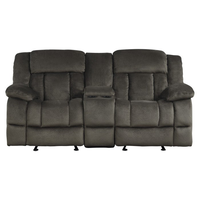 Laurelton Brown Double Glider Reclining Loveseat - Ornate Home