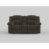 Laurelton Brown Double Glider Reclining Loveseat - Ornate Home