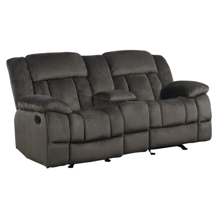 Laurelton Brown Double Glider Reclining Loveseat - Ornate Home