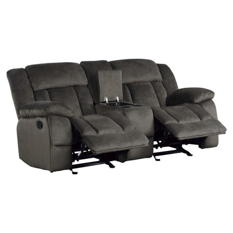 Laurelton Brown Double Glider Reclining Loveseat - Ornate Home