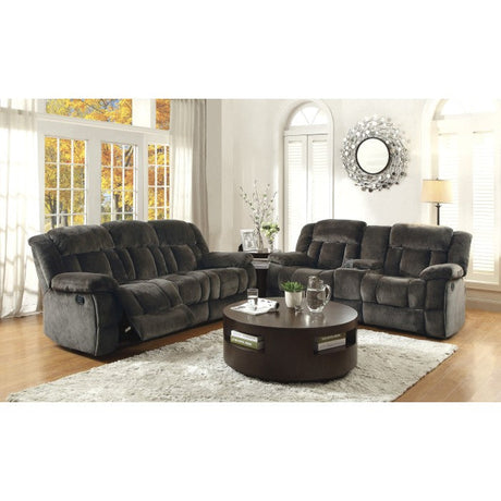 Laurelton Brown Double Glider Reclining Loveseat - Ornate Home