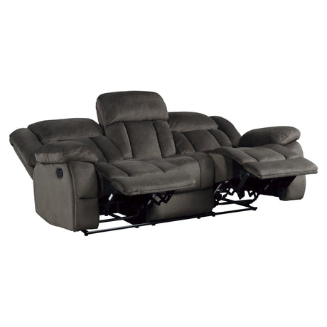 Laurelton Brown Double Reclining Sofa - Ornate Home