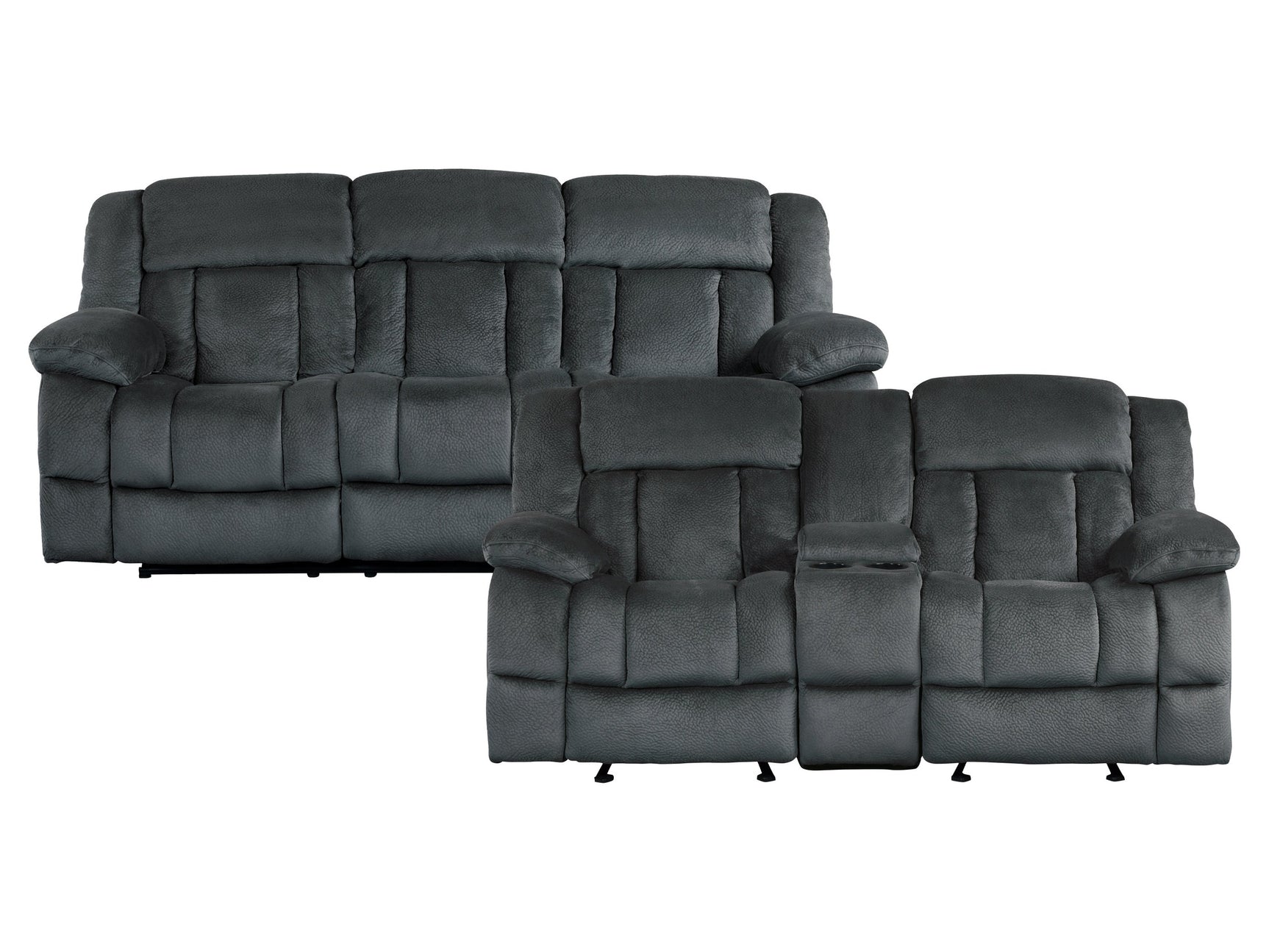 Laurelton Charcoal Sofa & Loveseat - Ornate Home