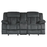 Laurelton Charcoal Sofa & Loveseat - Ornate Home