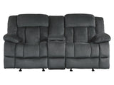 Laurelton Gray Double Glider Reclining Loveseat - Ornate Home