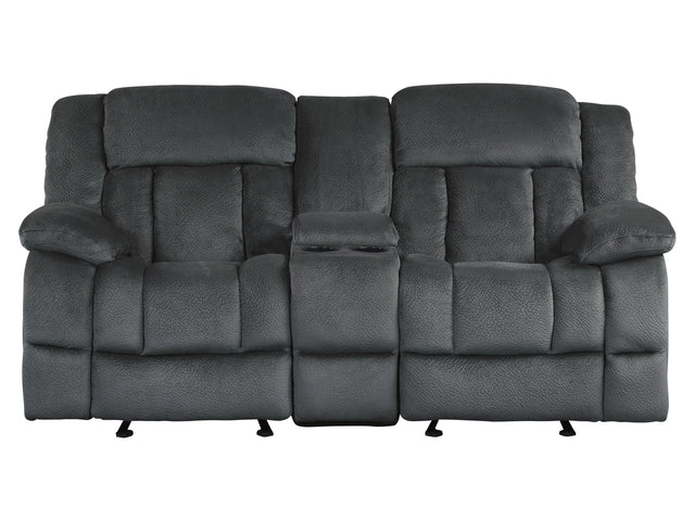 Laurelton Gray Double Glider Reclining Loveseat - Ornate Home