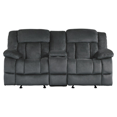 Laurelton Gray Double Glider Reclining Loveseat - Ornate Home