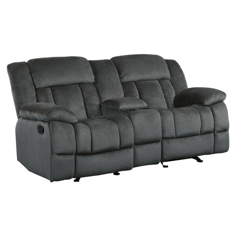 Laurelton Gray Double Glider Reclining Loveseat - Ornate Home